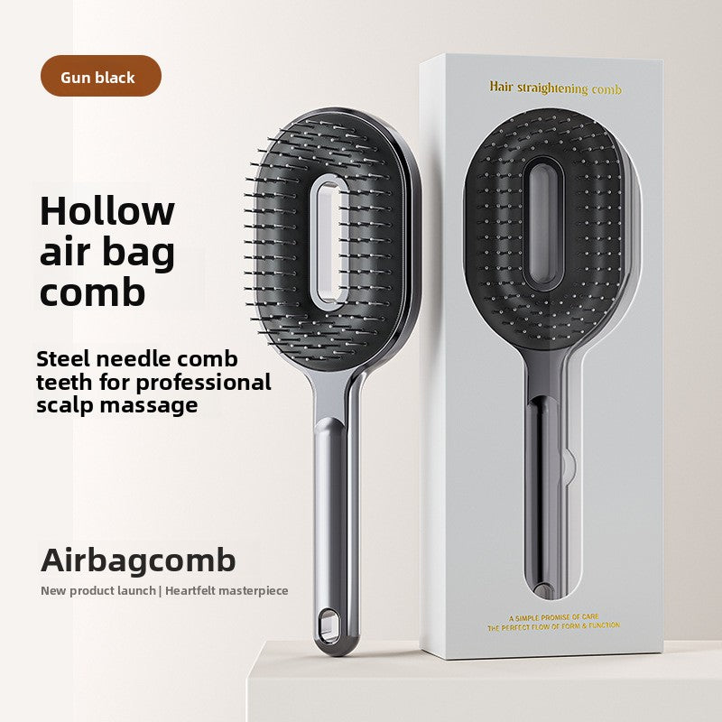 Air Cushion Comb with Anti-Static Steel Pins