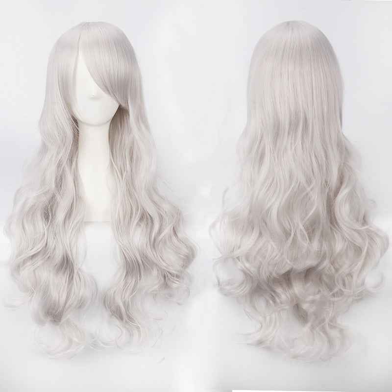 Long Curly Synthetic Wig with Button Net