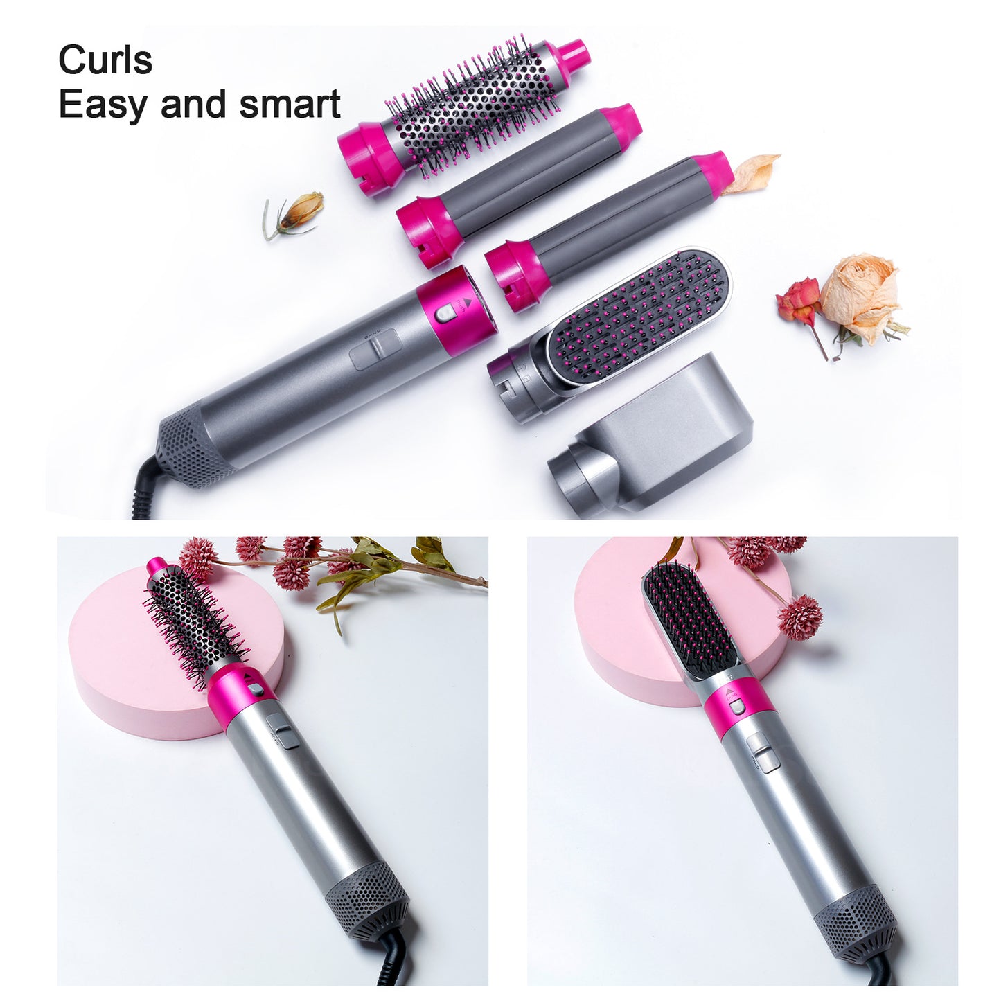 Multifunktionale Heißluftbürste Haartrockner-Styler