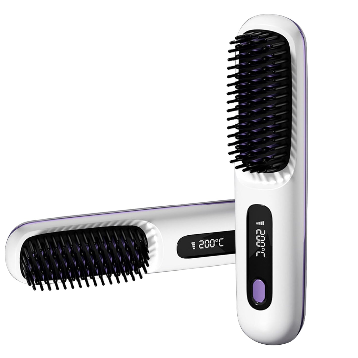 SheNova Portable Straightener Brush - GoBrush PRO + Free Leather Pouch