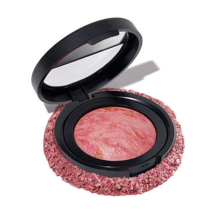 Mattes gebackenes Rouge und Lidschatten