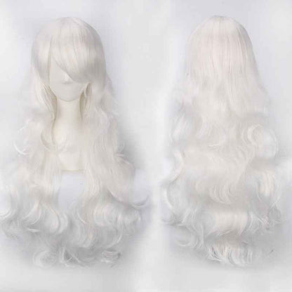 Long Curly Synthetic Wig with Button Net