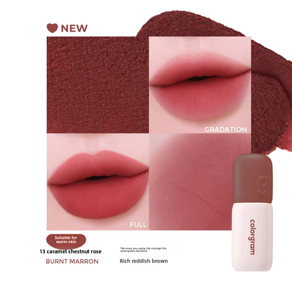 Korean Colorgram Matte Reiskuchen Lipgloss Samt-Lippenstift