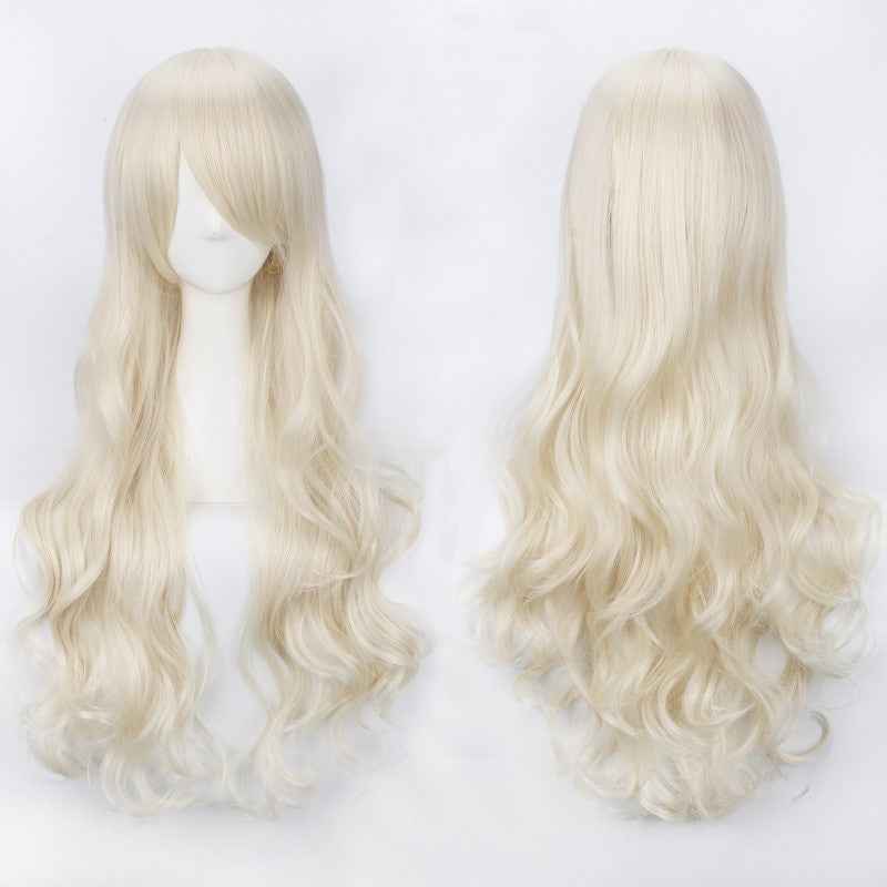 Long Curly Synthetic Wig with Button Net