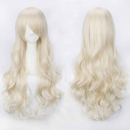 Long Curly Synthetic Wig with Button Net