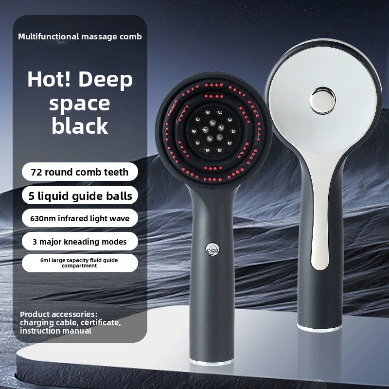 Rotlichttherapie-Kopfhautmassagekamm