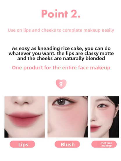Korean Colorgram Matte Reiskuchen Lipgloss Samt-Lippenstift