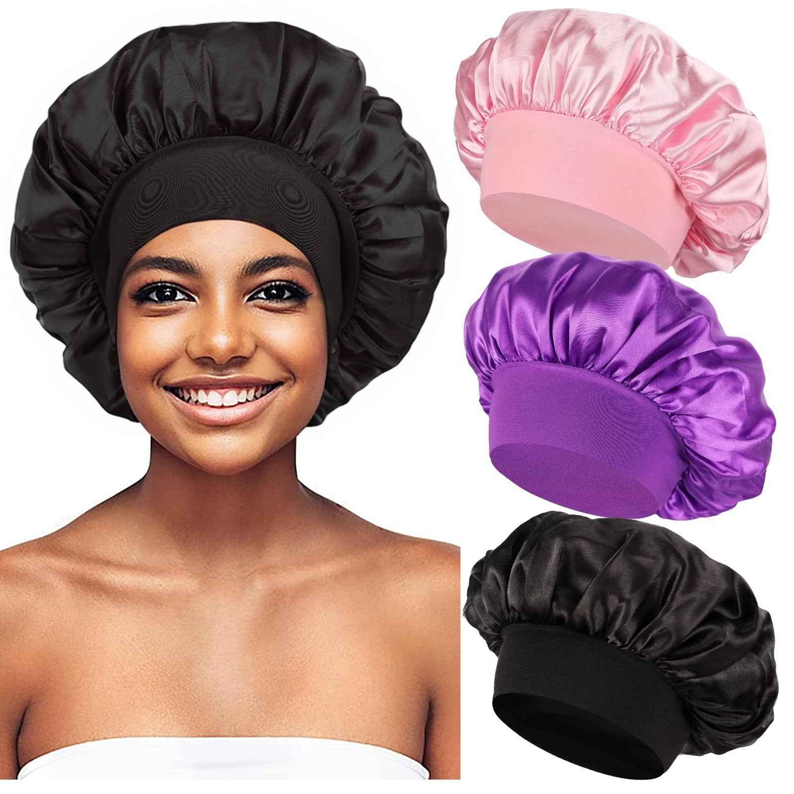 Satin Hair Bonnet, Night Sleep Caps