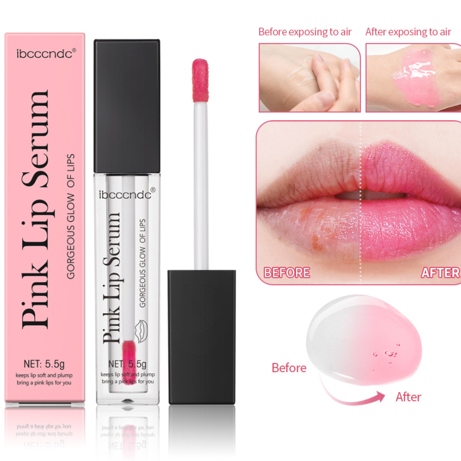 Ibcccndc Lippenlotion Lippenstift Lipgloss Rosa Lippen-Essenz
