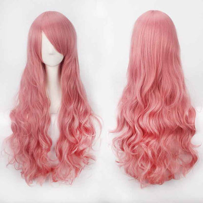 Long Curly Synthetic Wig with Button Net