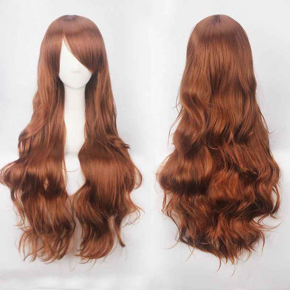Long Curly Synthetic Wig with Button Net