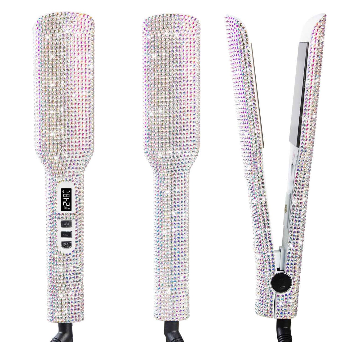 Crystal Diamond Hair Straightener Flat Iron