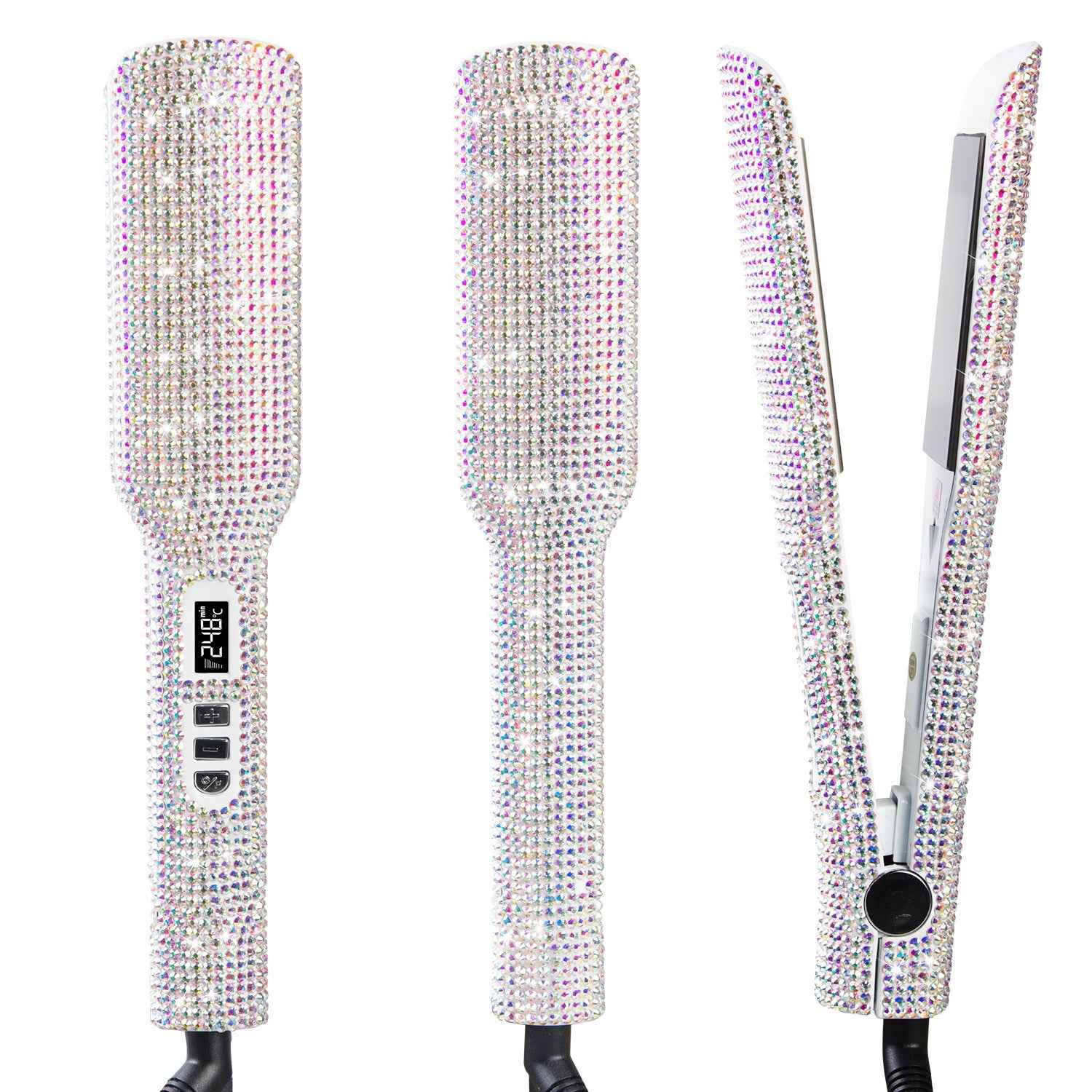 Crystal Diamond Hair Straightener Flat Iron