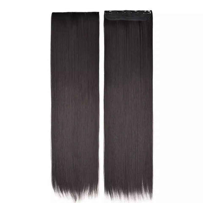 Four-clip extended and weighted wig extension pieces