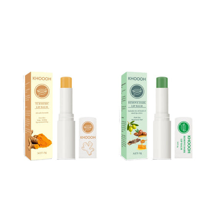 KHOOOH Kurkuma Feuchtigkeitsspendender Lippenstift-Balsam