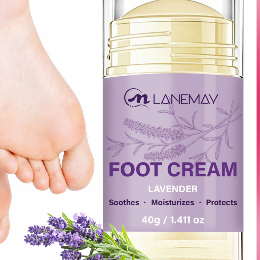 Lavender Foot Care Cream Stick Moisturizing Protective
