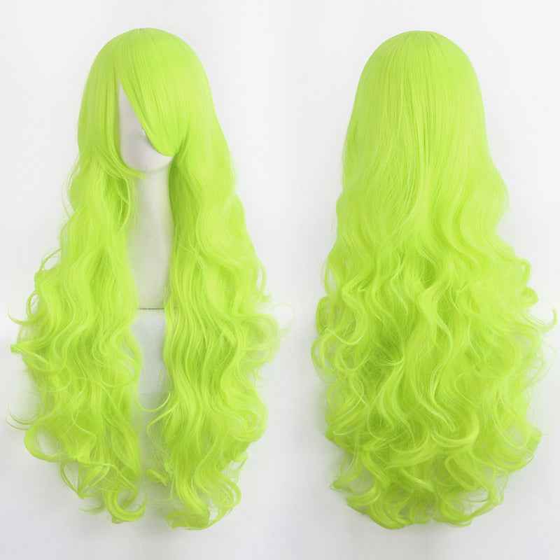 Long Curly Synthetic Wig with Button Net