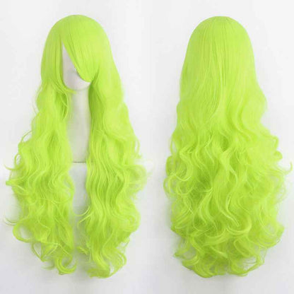 Long Curly Synthetic Wig with Button Net