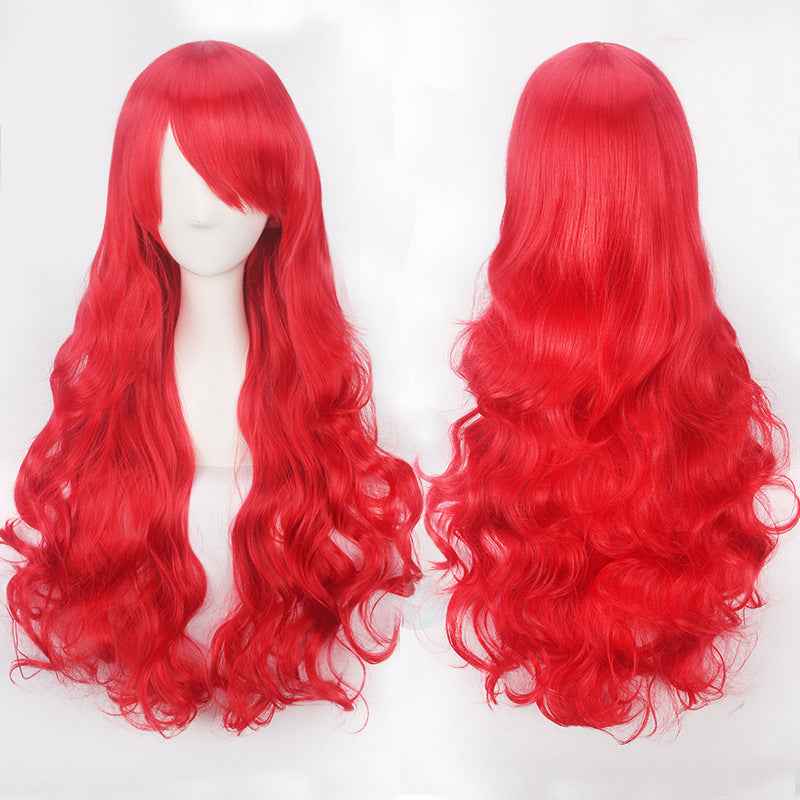 Long Curly Synthetic Wig with Button Net