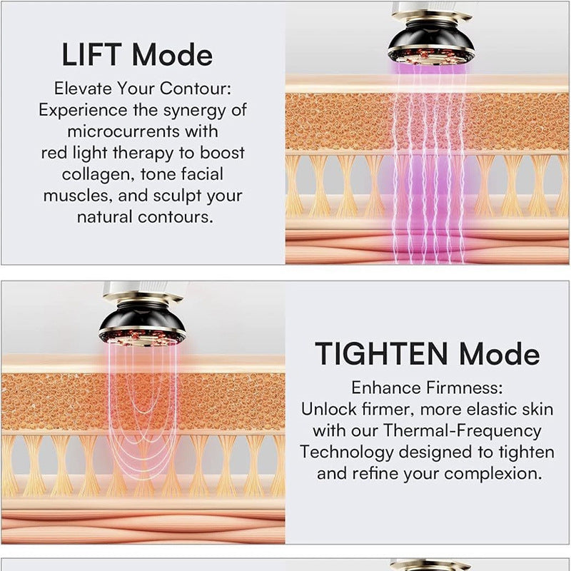 3-in-1 Rotlichttherapie-Hautpflegemassagegerät