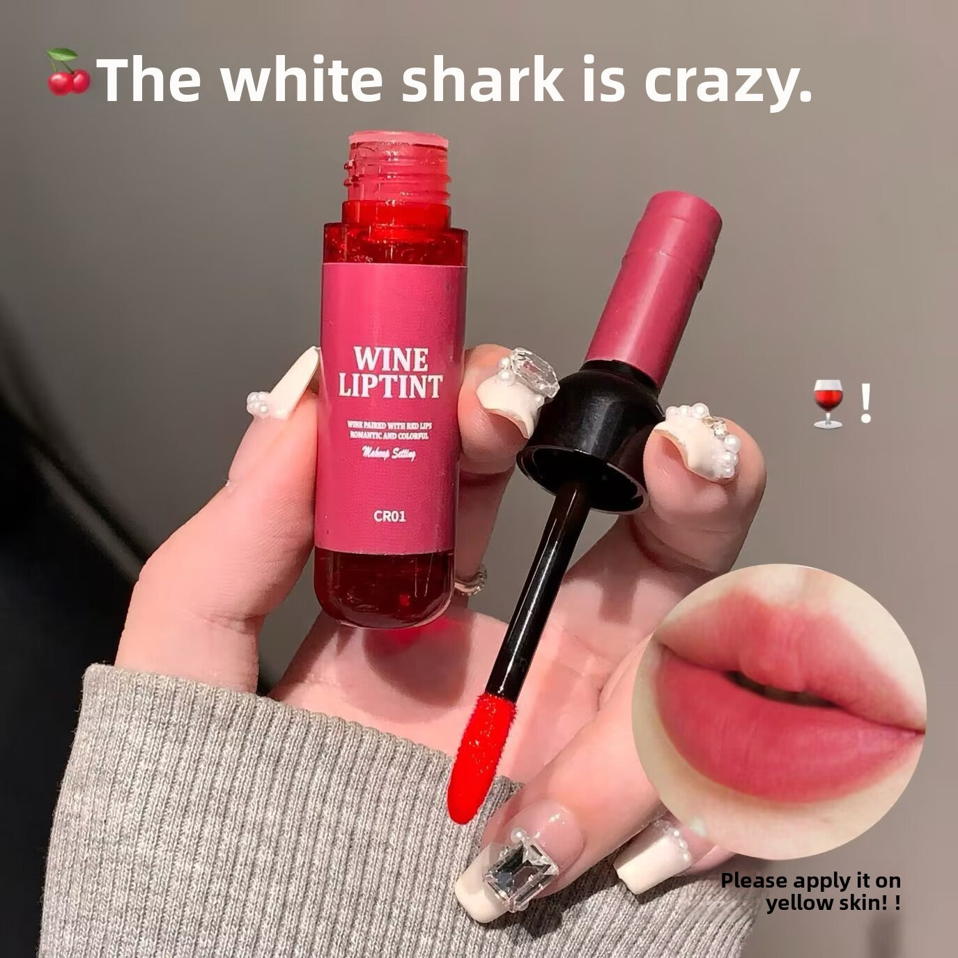 Wein-Lippenstift-Creme