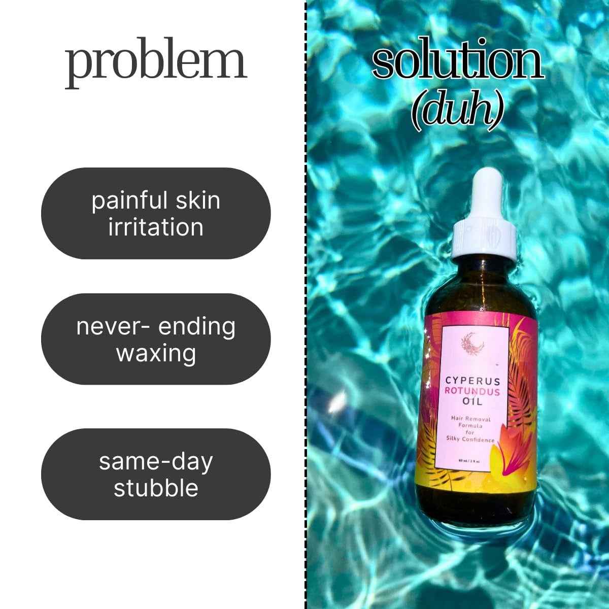 Cyperus Rotundus Hair Removal Moisturizing Essential Oil