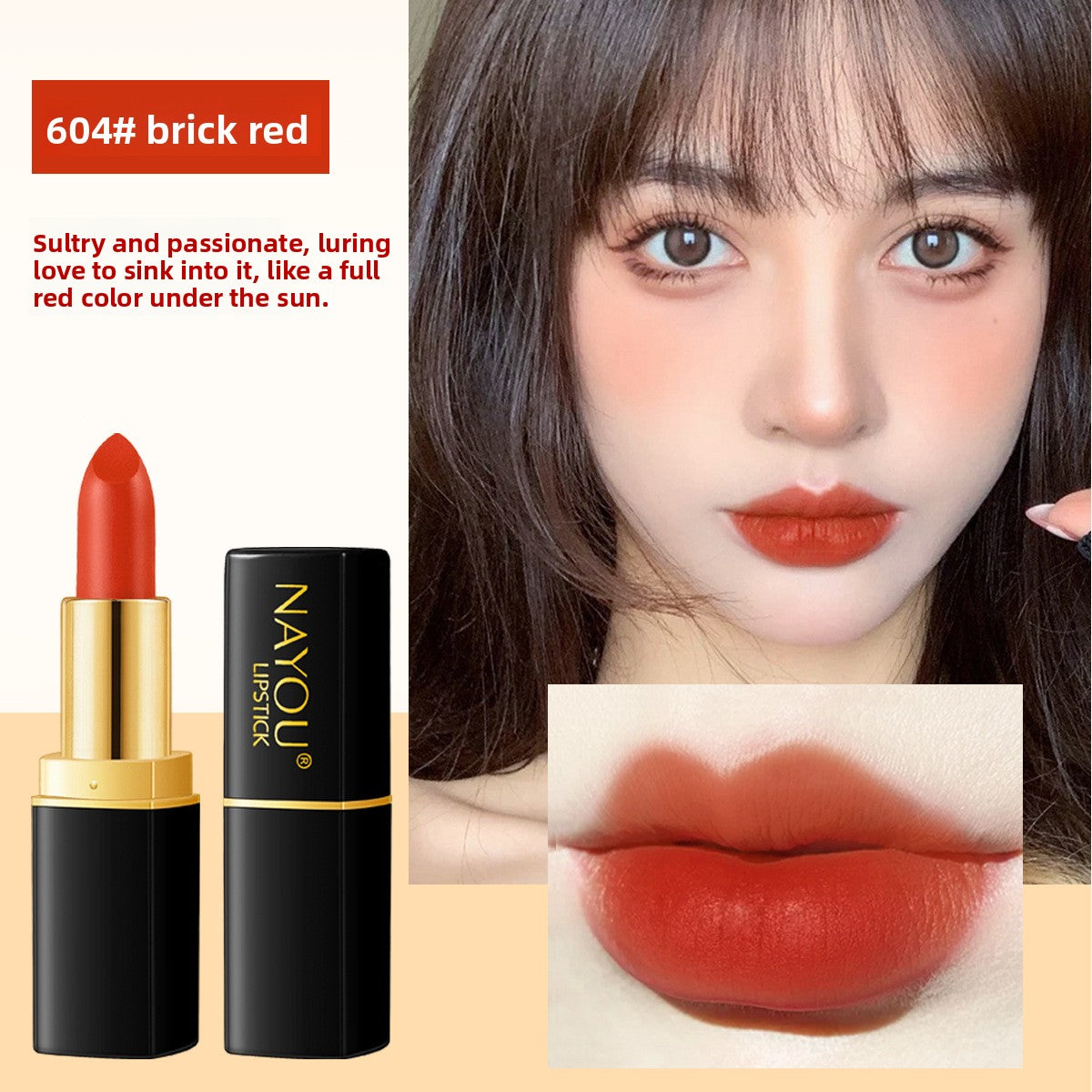 NAYOU Weich Matt Lippenstift