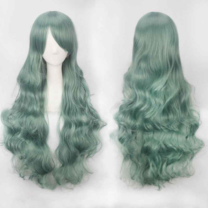 Long Curly Synthetic Wig with Button Net