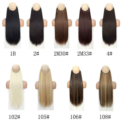 One-piece hair extension piece