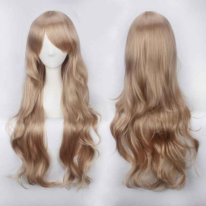 Long Curly Synthetic Wig with Button Net
