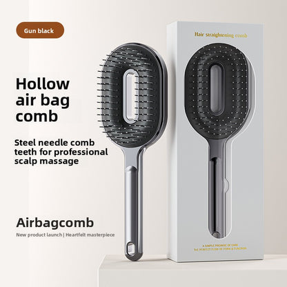Air Cushion Comb with Anti-Static Steel Pins