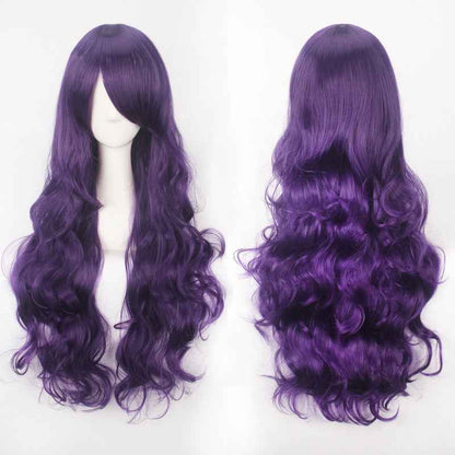Long Curly Synthetic Wig with Button Net