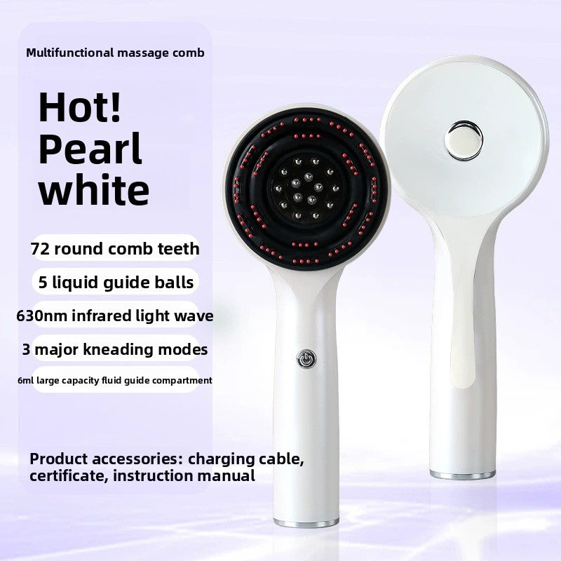 Rotlichttherapie-Kopfhautmassagekamm