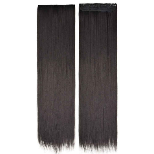 Four-clip extended and weighted wig extension pieces