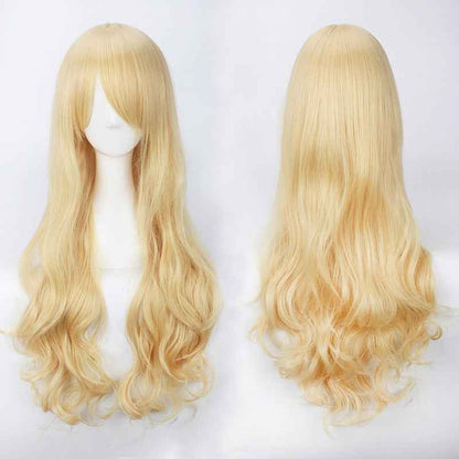 Long Curly Synthetic Wig with Button Net