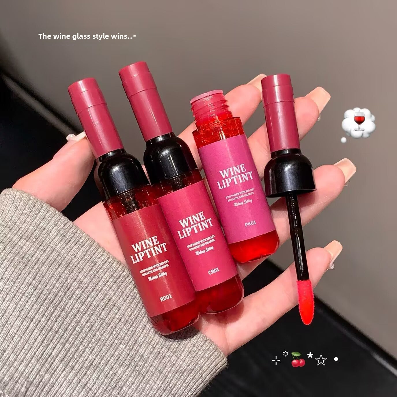 Wein-Lippenstift-Creme