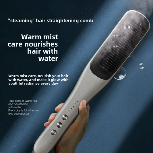 Steam Hair Straightening Comb with Moisturizing Function