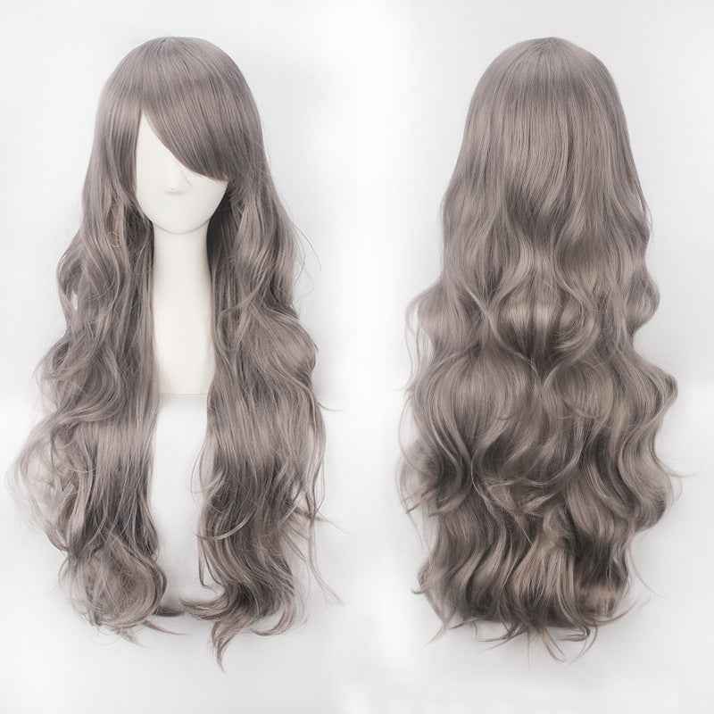 Long Curly Synthetic Wig with Button Net