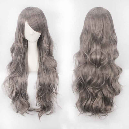 Long Curly Synthetic Wig with Button Net