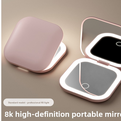 Portable LED Illuminated Makeup Mirror with Travel Case