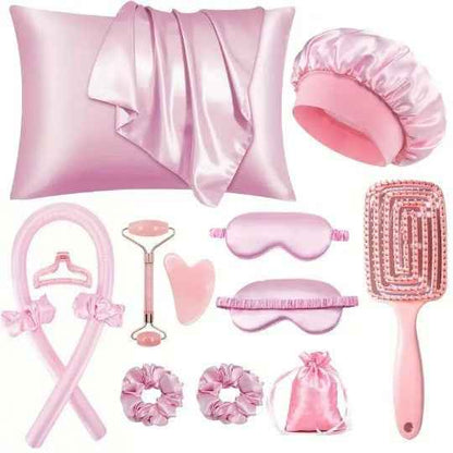 Hair Styling Set with Eye Mask and Shower Cap