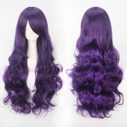 Long Curly Synthetic Wig with Button Net