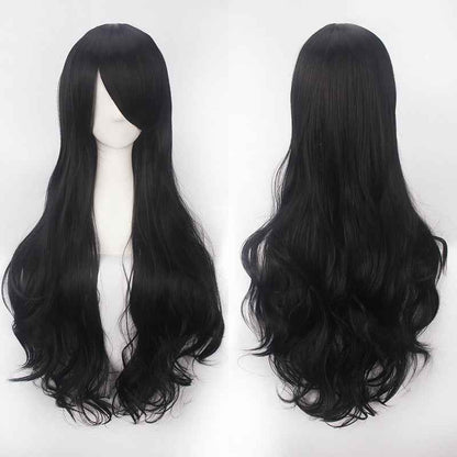 Long Curly Synthetic Wig with Button Net