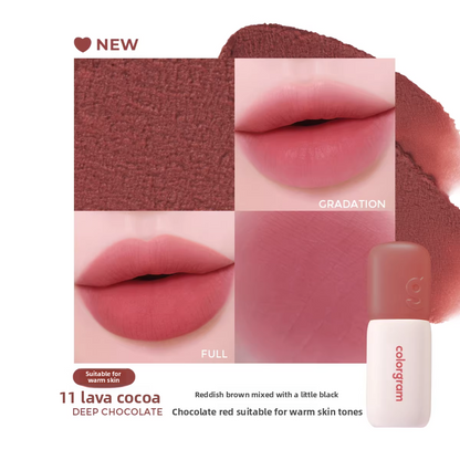 Korean Colorgram Matte Reiskuchen Lipgloss Samt-Lippenstift