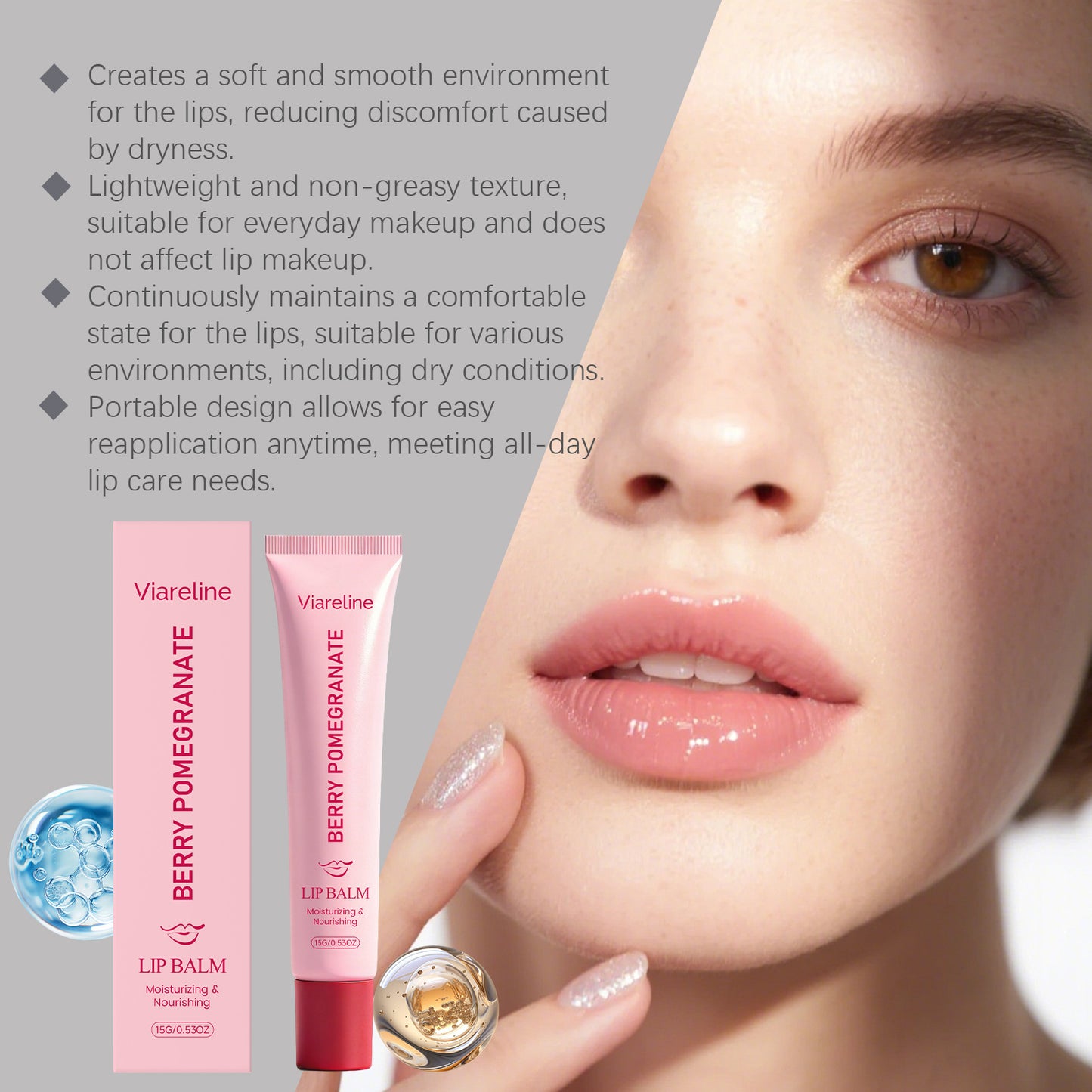 VIARELINE Feuchtigkeitsspendender Lippenstift