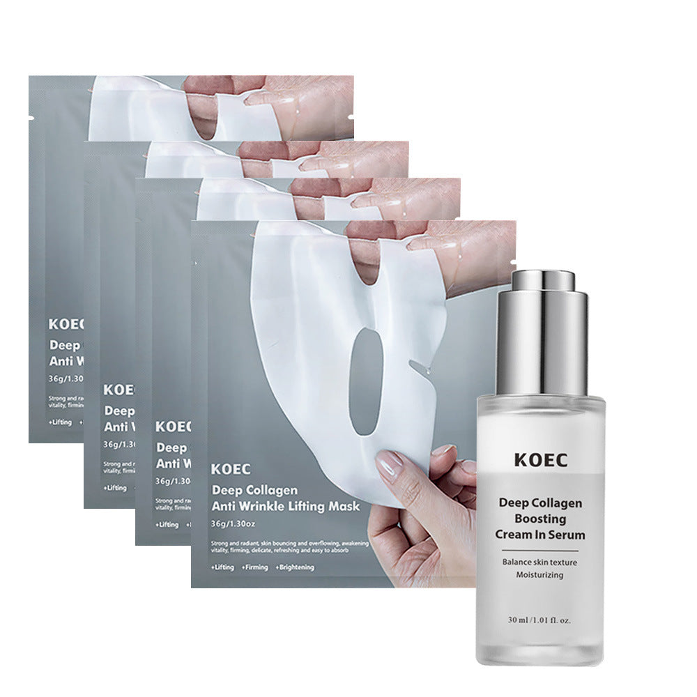 Kollagen-Hautpflegeset mit Seidenpeptid und Emulsion