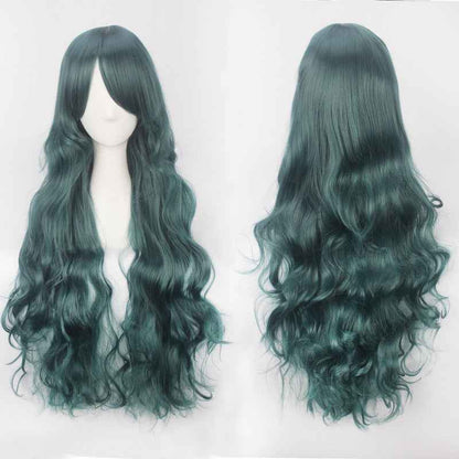 Long Curly Synthetic Wig with Button Net