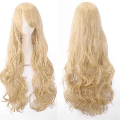 Long Curly Synthetic Wig with Button Net