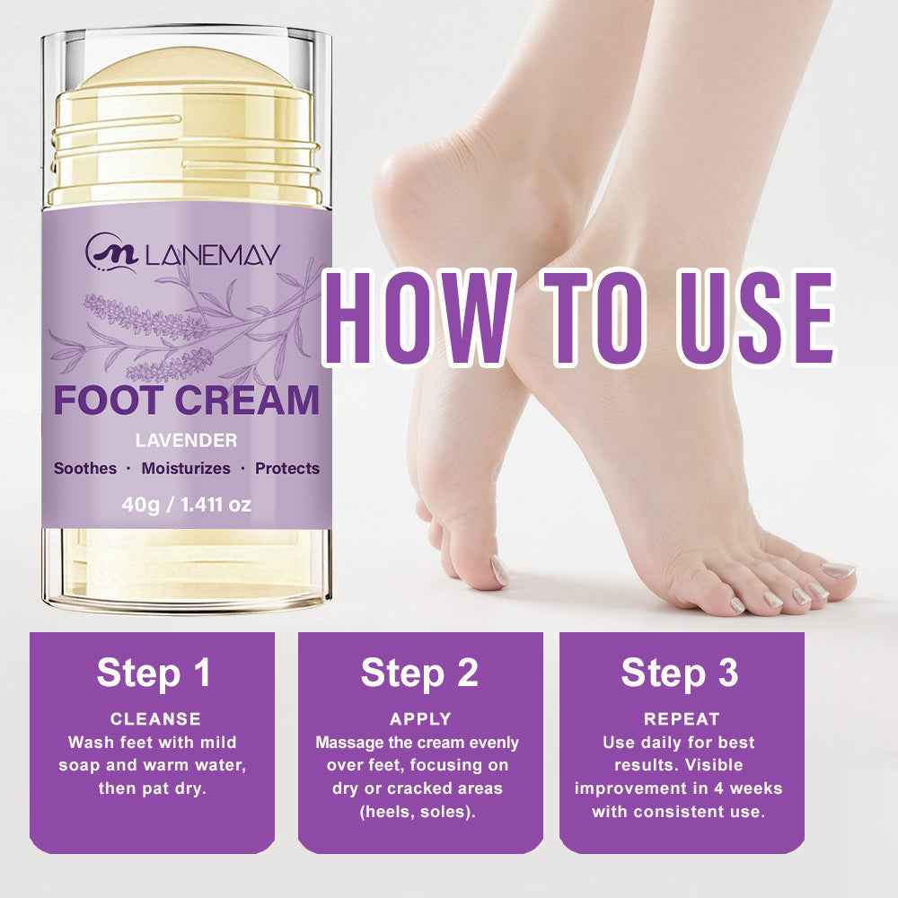 Lavender Foot Care Cream Stick Moisturizing Protective