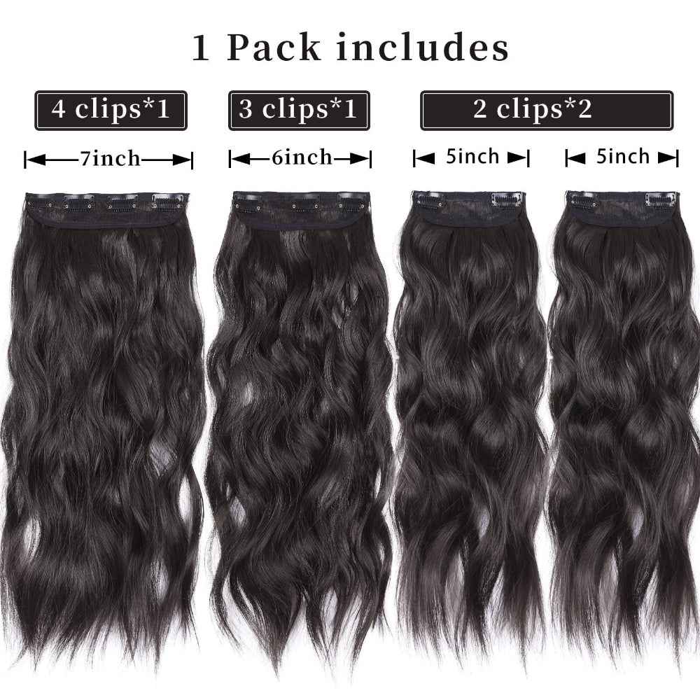 Water ripple wig extension pieces